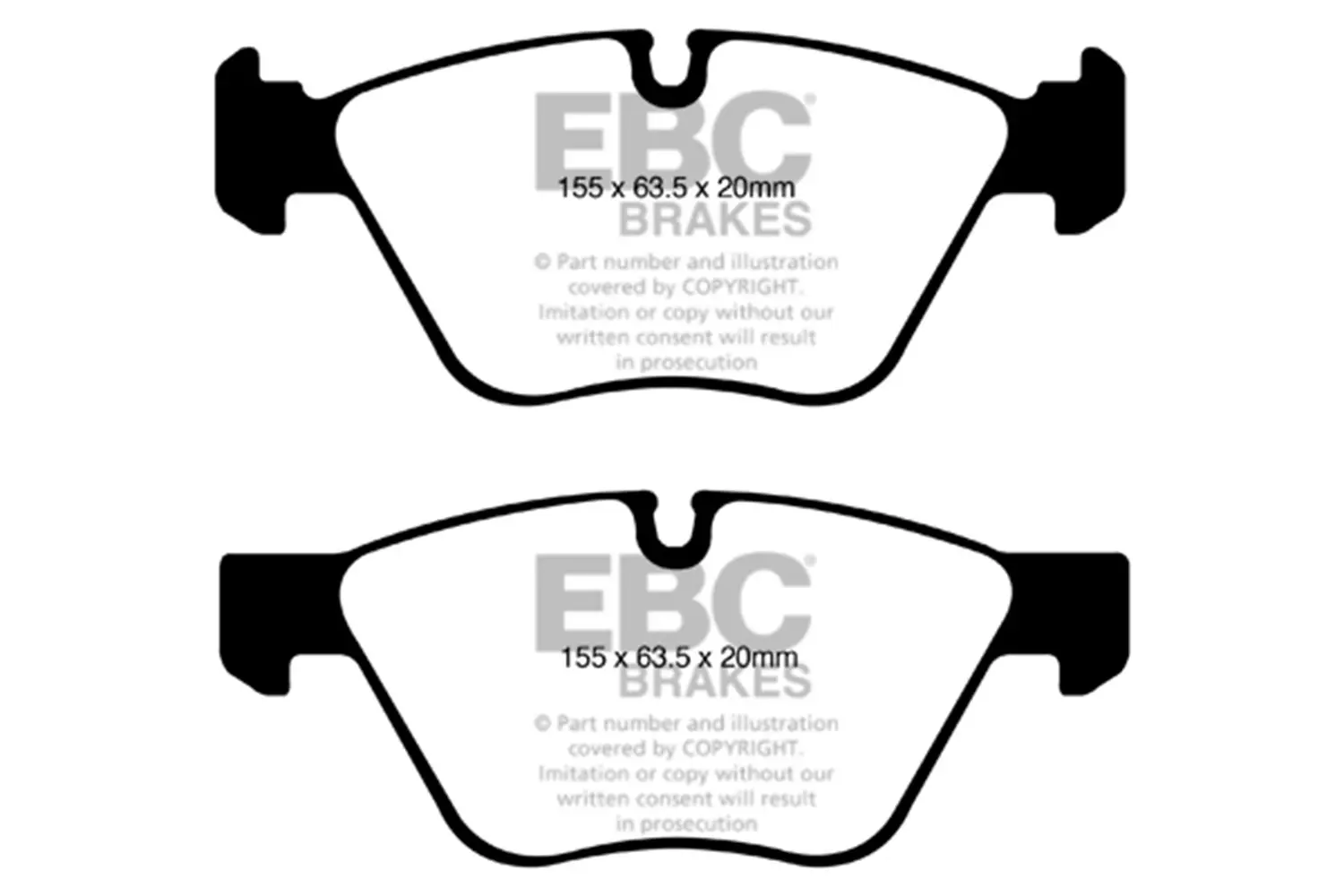 Redstuff Ceramic Low Dust Brake Pads - main product image