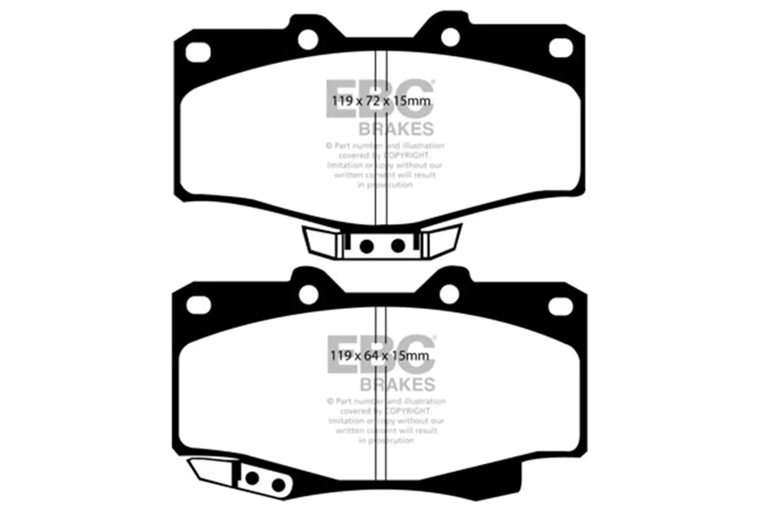 6000 Series Greenstuff Truck/SUV Brakes Disc Pads