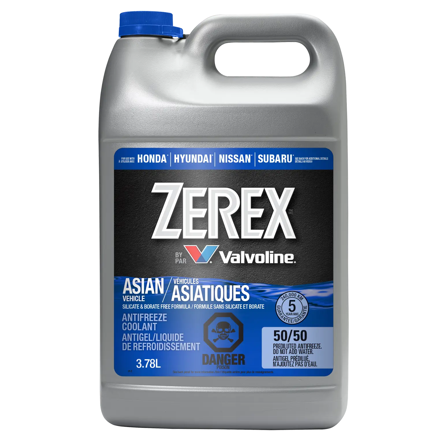 Zerex Asian Blue Vehicle Ready to Use, 3.78 L