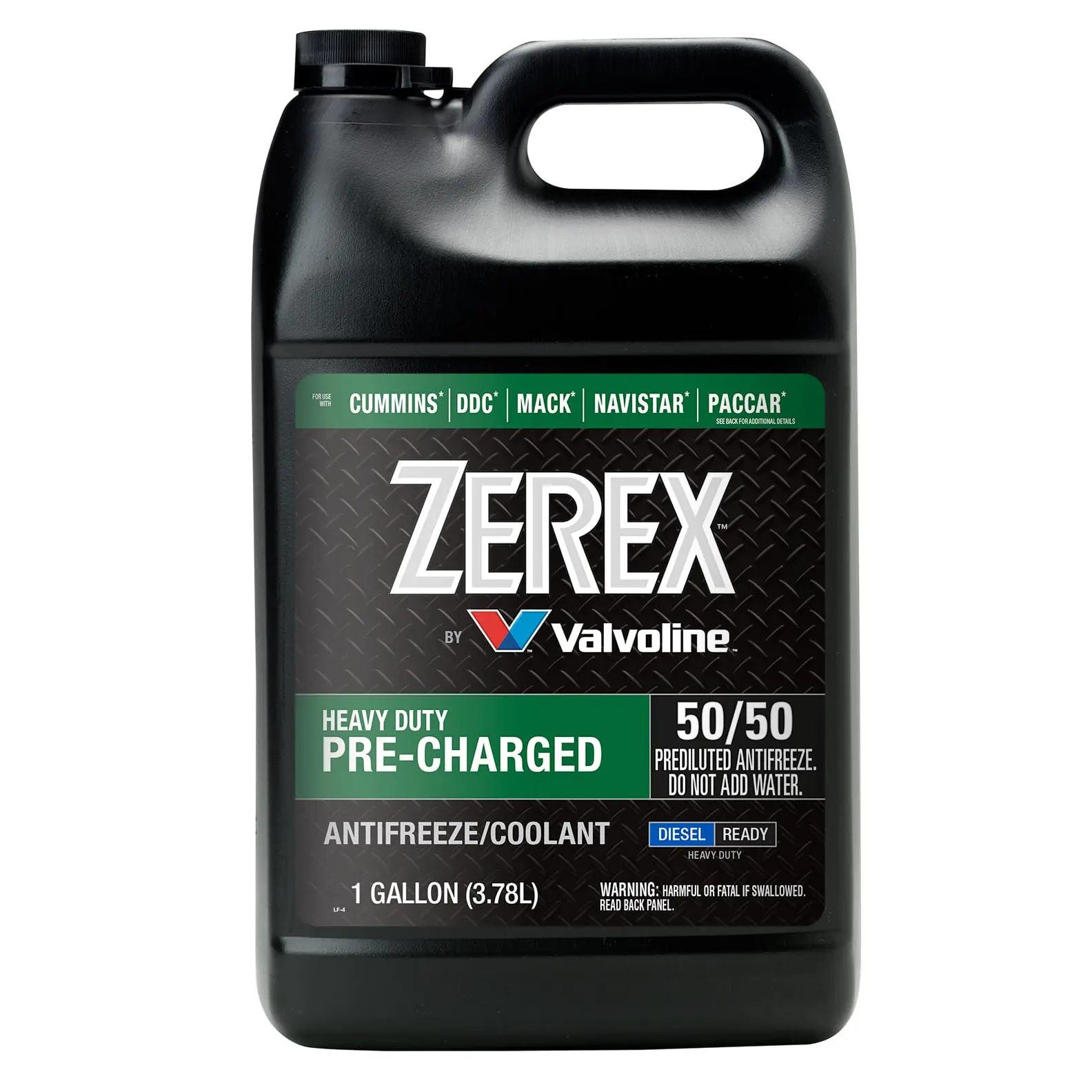 Zerex Heavy Duty Pre-Charged Green Ready to Use, 3.78 L
