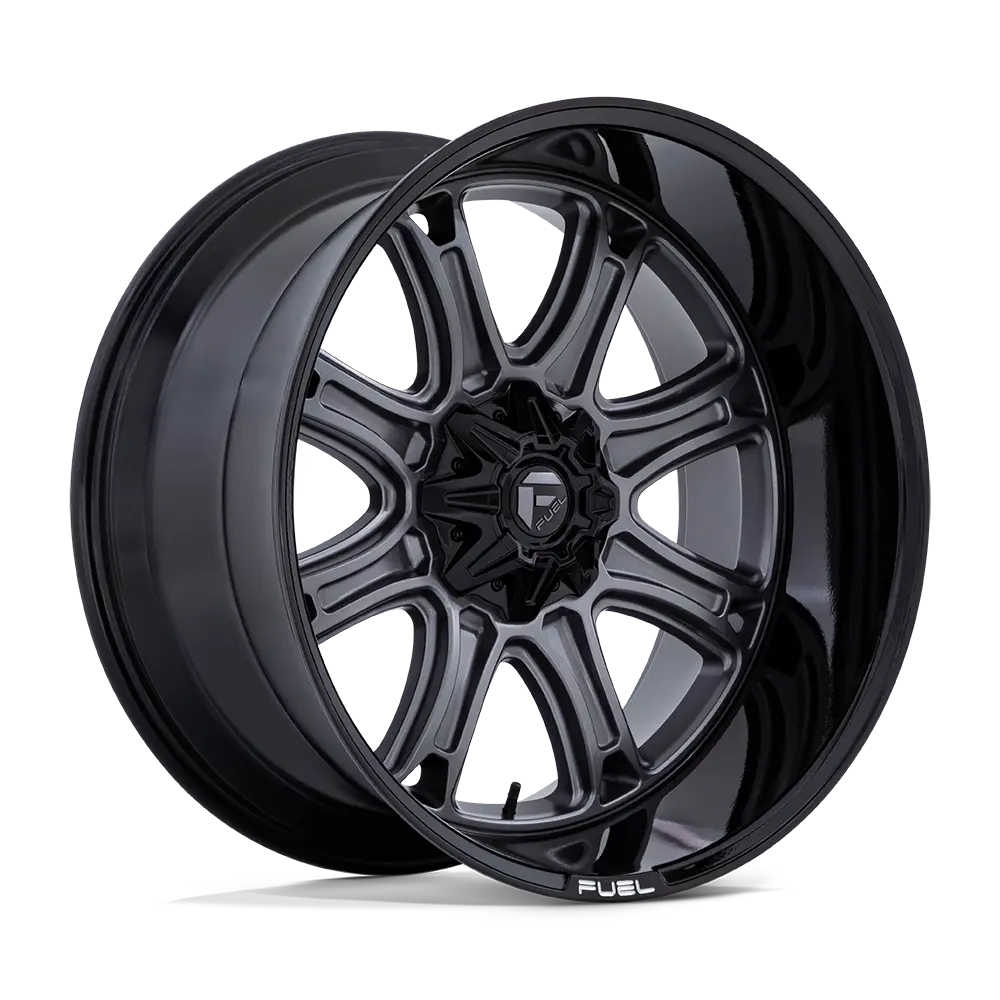 Fuel Off-Road Darkstar 20X9 6X114.3/6X139.7 ET 1mm Matte Gunmetal / Black Lip
