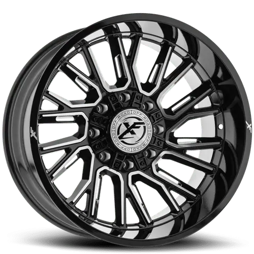 XF Off-Road XF-230 20X9 5X127 / 5X139.7 ET 12mm Black Machined Red