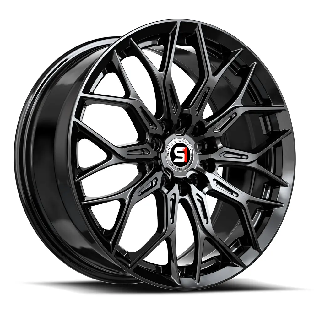 SPEC-1 Wheels SP-57 18X8 5X114.3 / 5X120 ET 38mm Gloss Black