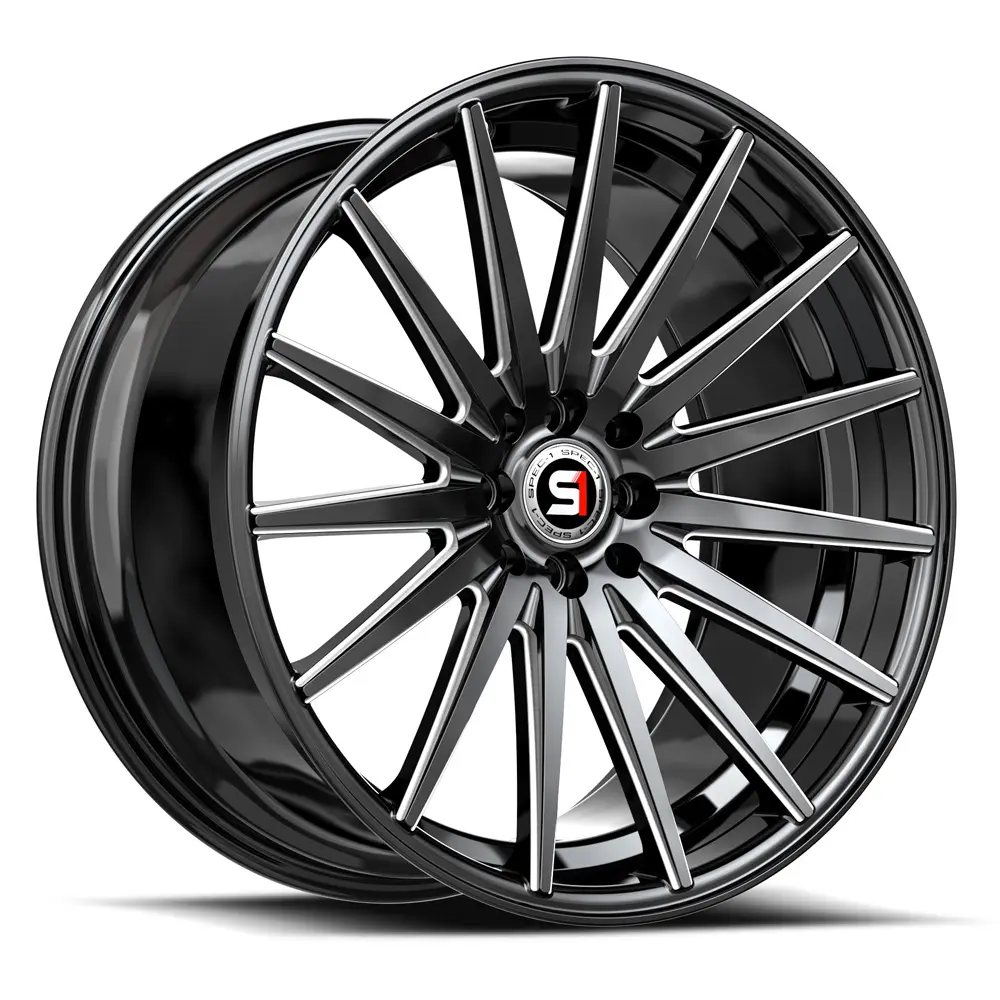 SPEC-1 Wheels SP-69 17X7.5 5X114.3 / 5X120 ET 42mm Gloss Black & Milled
