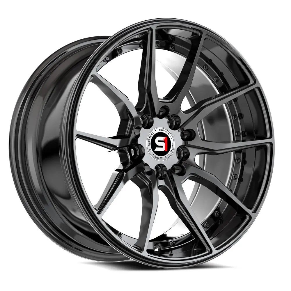 SPEC-1 Wheels SP-77 16X8 5X100 / 5X114.3 ET 20mm Gloss Black