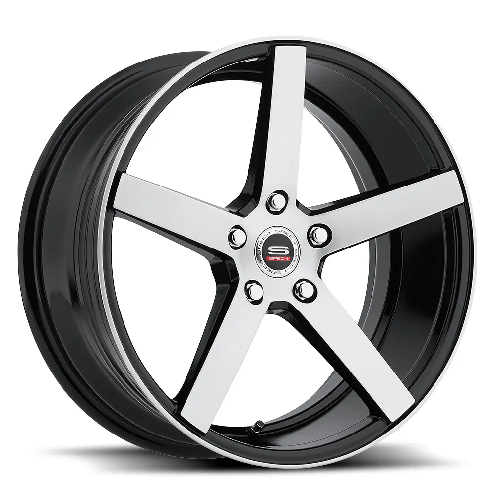 SPEC-1 Wheels SP-36 20X8.5 5X114.3 ET 38mm Gloss Black & Brushed