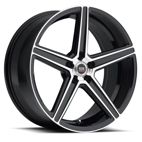 SPEC-1 Wheels SP-8 22X9 5X112 ET 32mm Gloss Black Machined