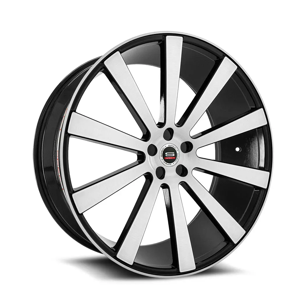 SPEC-1 Wheels SPL-002 20X9 5X120 ET 32mm Black and Silver