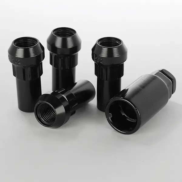 Krypton Lug Nut M14x1.5 60° Conical Acorn 21mm Hex Wheel Lock Black