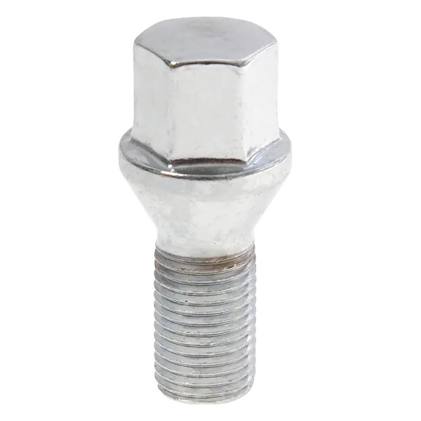 Krypton Lug Bolt M14x1.5 60° Conical Acorn 17mm Hex 24mm Shank Chrome