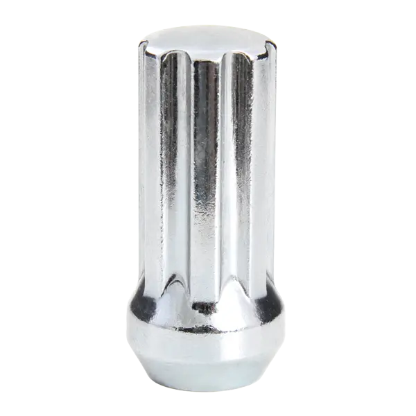 Krypton Lug Nut 9/16"-18 60° Conical Spline Long 7-Spline Chrome