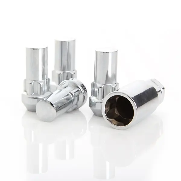 Krypton Lug Nut M14x2.0 60° Conical Acorn 21mm Hex Wheel Lock Chrome