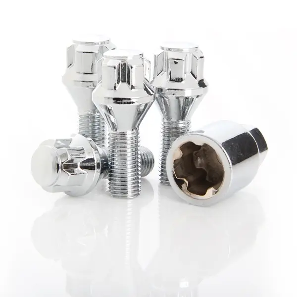 Krypton Lug Bolt M14x1.5 60° Conical Acorn 39mm Shank Wheel Lock Chrome