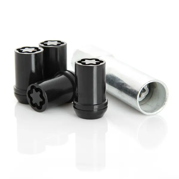 Krypton Lug Nut M12x1.5 60° Conical Spline Wheel Lock Black