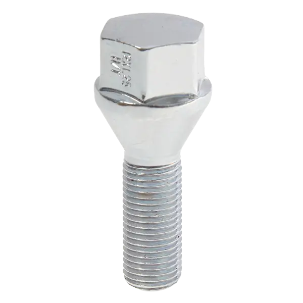 Krypton Lug Bolt M12x1.25 60° Conical Acorn 19mm Hex 28mm Shank Chrome