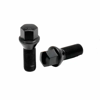 Krypton Lug Bolt M14x1.5 60° Conical Acorn 17mm Hex 25mm Shank Black