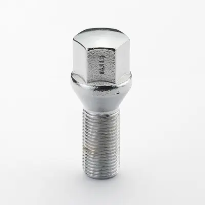 Krypton Lug Bolt M16x1.5 60° Conical Acorn 21mm Hex 32mm Shank Chrome