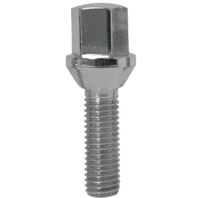 Krypton Lug Bolt M14x1.5 60° Conical Acorn 17mm Hex 39mm Shank Chrome
