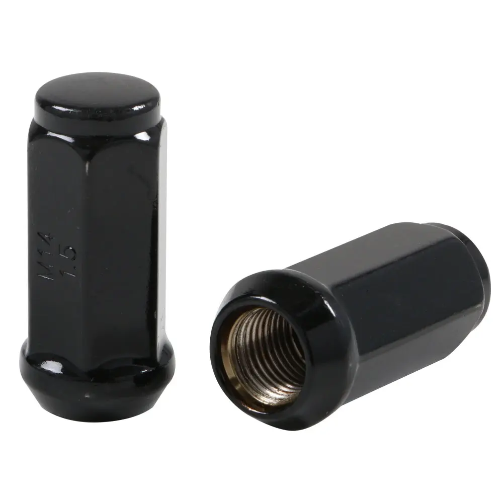 Krypton Lug Nut M14x1.5 60° Conical Acorn 19mm Hex Black