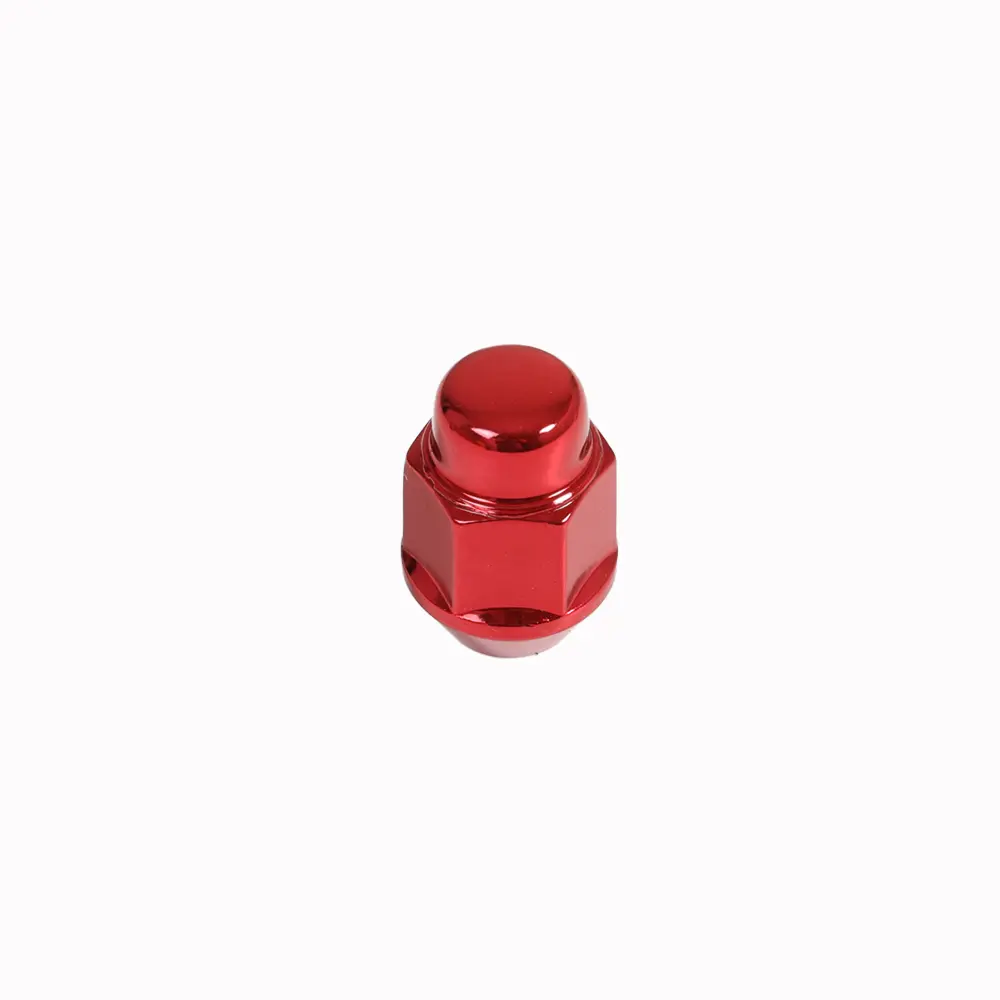 Krypton Lug Nut 7/16"-20 60° Conical Acorn 19mm Hex Red