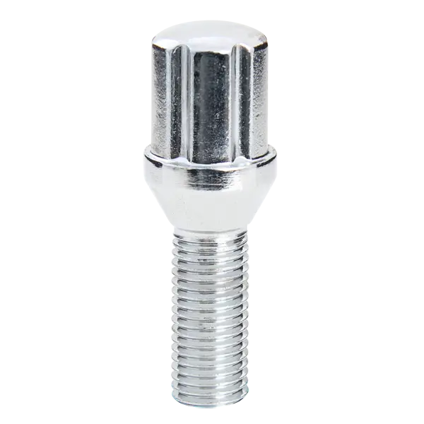 Krypton Lug Bolt M12x1.25 60° Conical Spline 6-Spline 24mm Shank Chrome