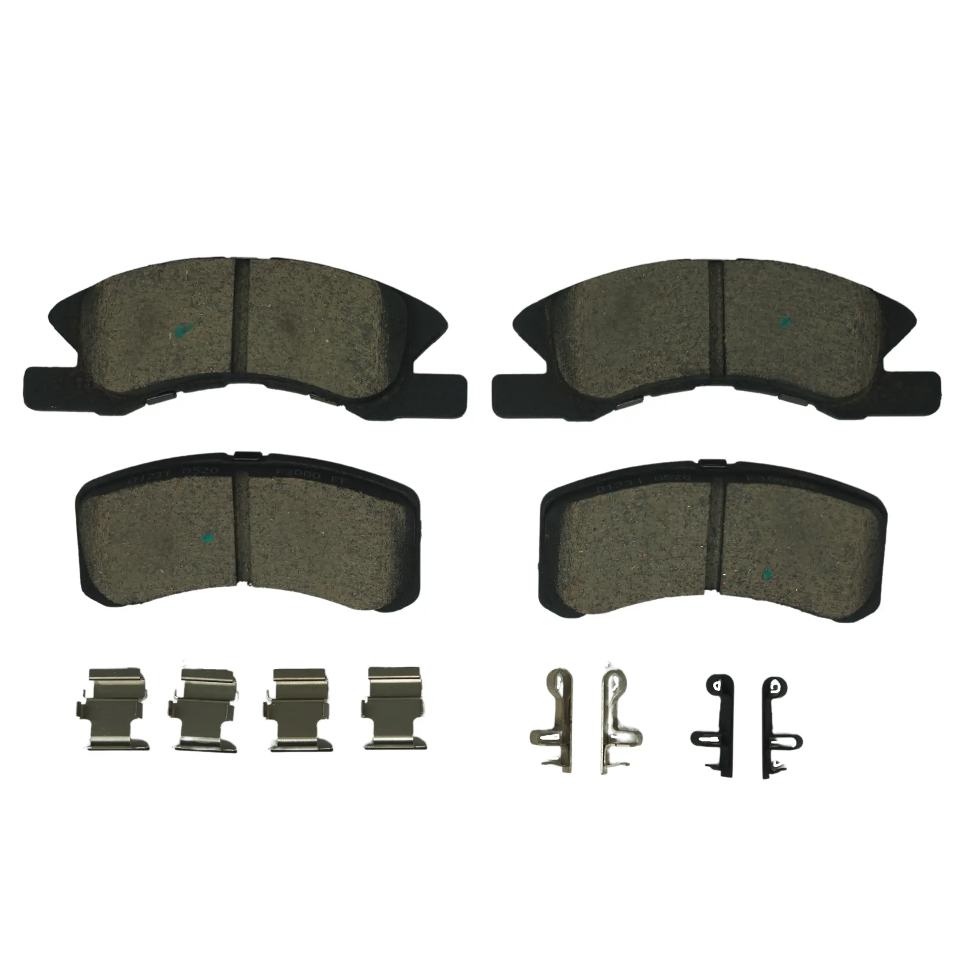 Bremex Ceramic Front Disc Brake Pad Set With Hardware