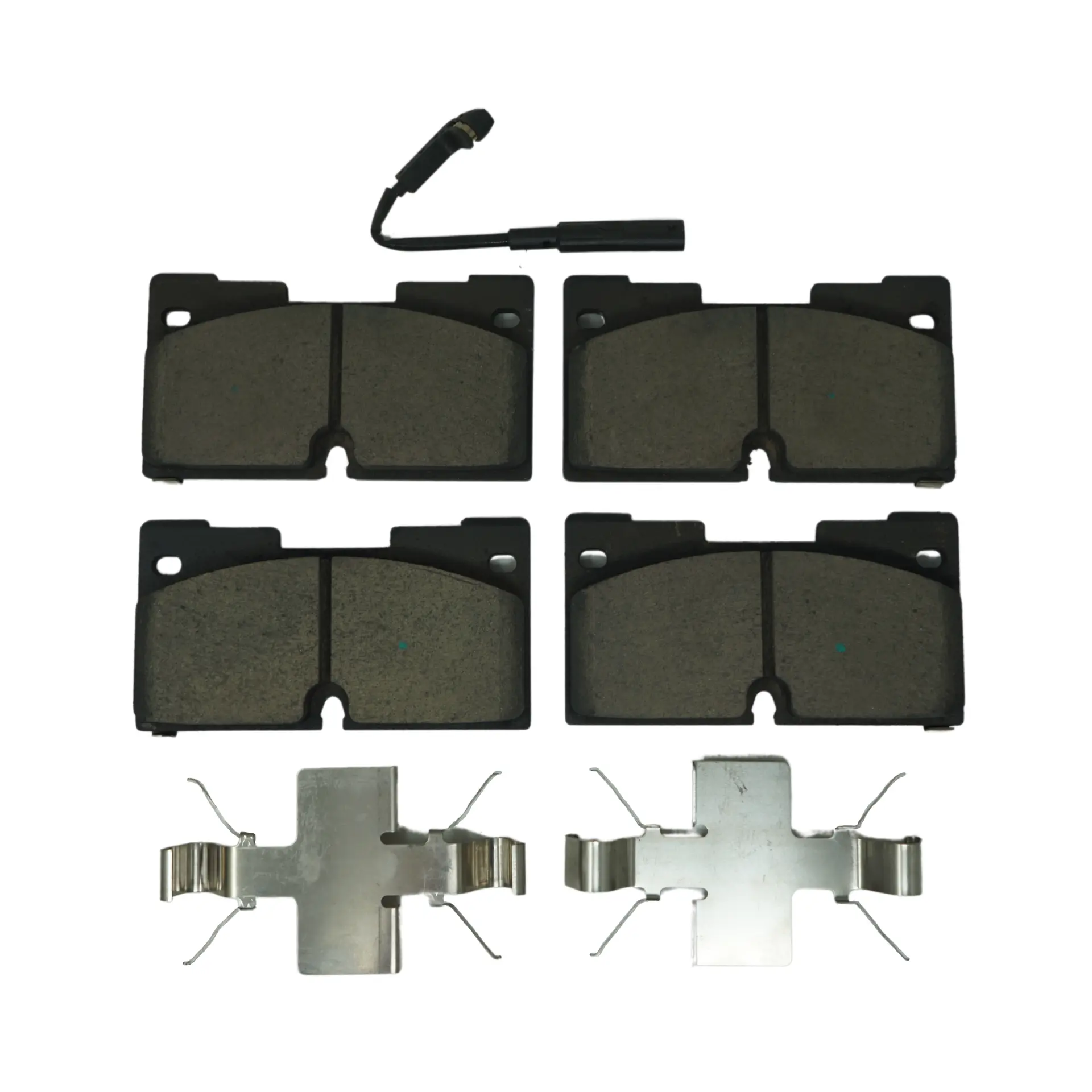 Bremex Ceramic Front Disc Brake Pad Set With Hardware and Sensor