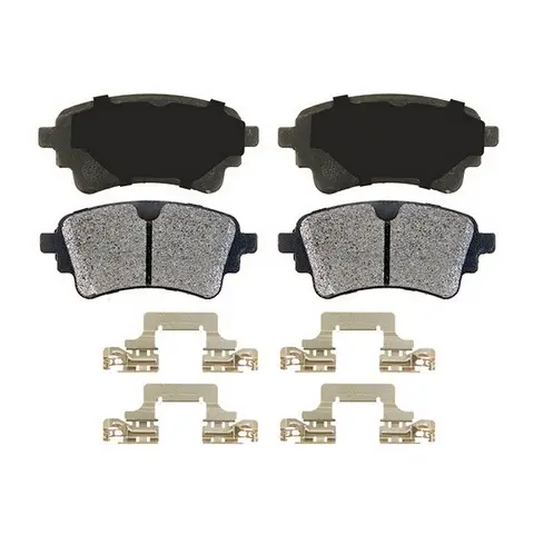 Bremex Ceramic Rear Disc Brake Pad Set With Hardware and Sensor
