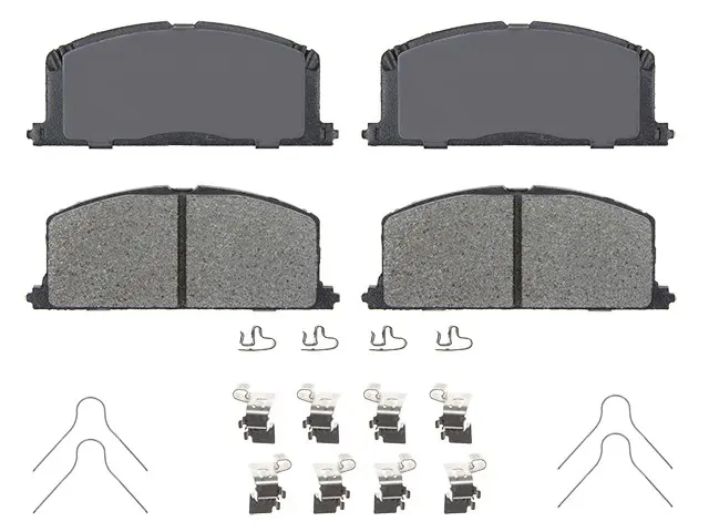 Bremex Ceramic Front Disc Brake Pad Set With Hardware