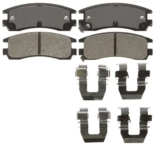 Bremex Ceramic Rear Disc Brake Pad Set With Hardware