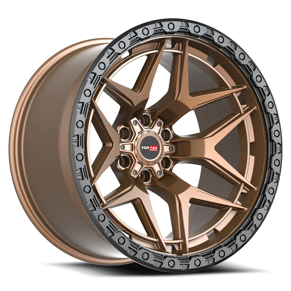 Vortek Offroad VRT-603 17X9 6X135 / 6X139.7 ET 0mm Matte Bronze With Black Bead Ring