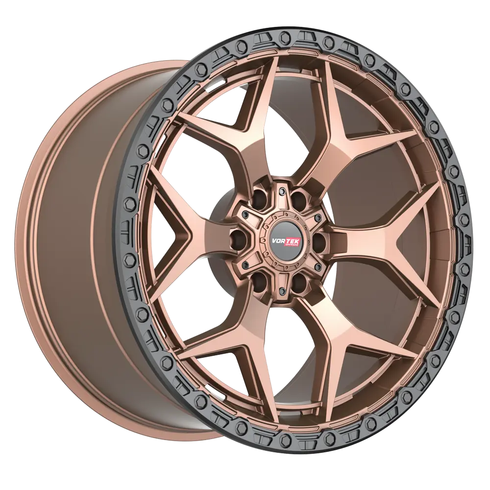 Vortek VRT-603 18X9 6X135 / 6X139.7 ET 0mm Matte Bronze Black Bead Ring