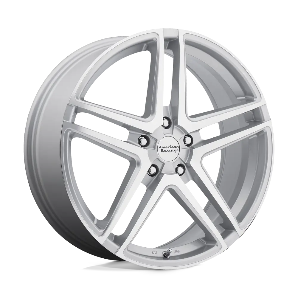 American Racing AR907 16X7 5X114.3  40mm Bright Silver Machined Face - main product image