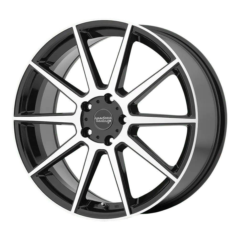 American Racing AR908 17X7.5 5X114.3  42mm Gloss Black Machined Face - main product image