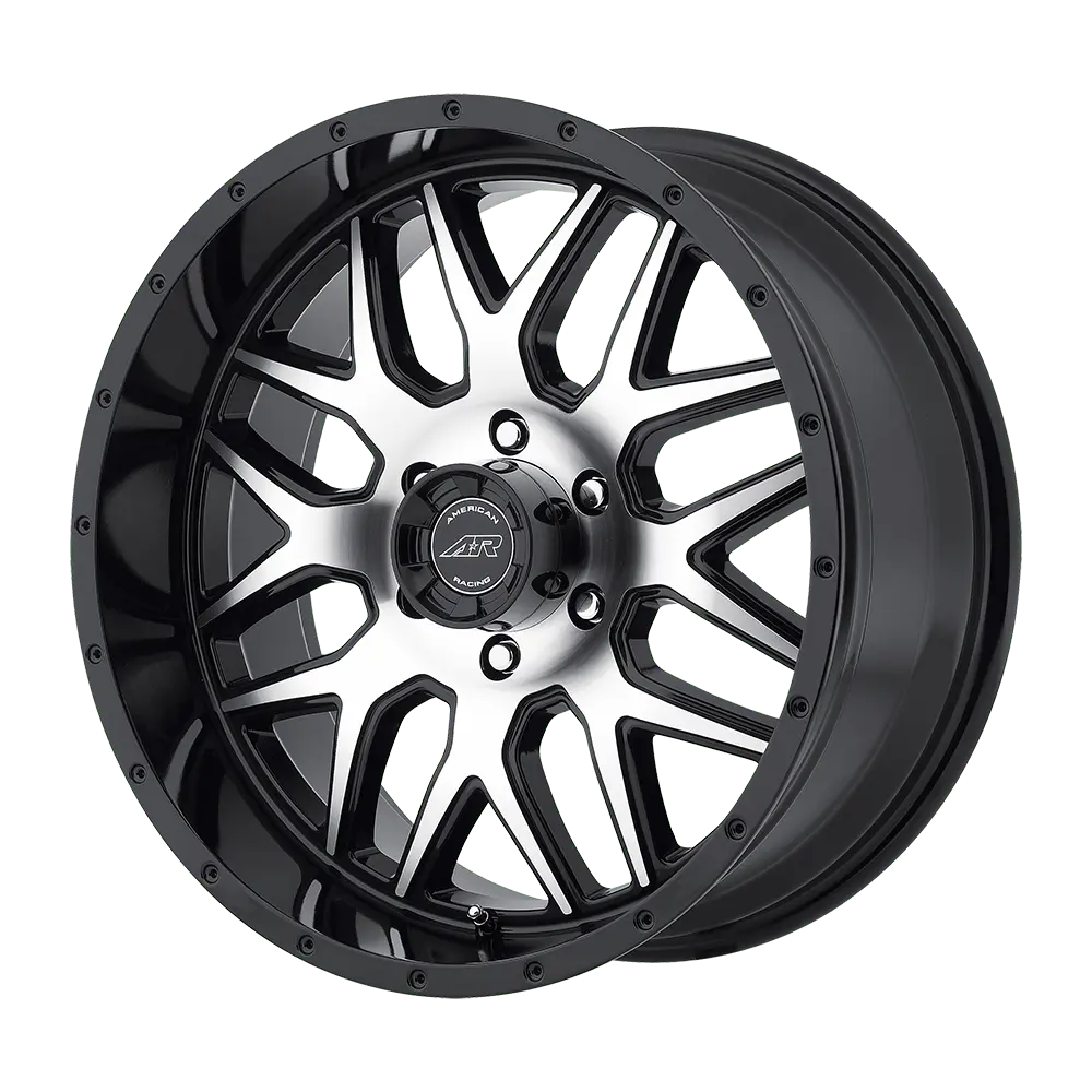 American Racing AR910 20X9 6X135  18mm Gloss Black Machined - image principale du produit