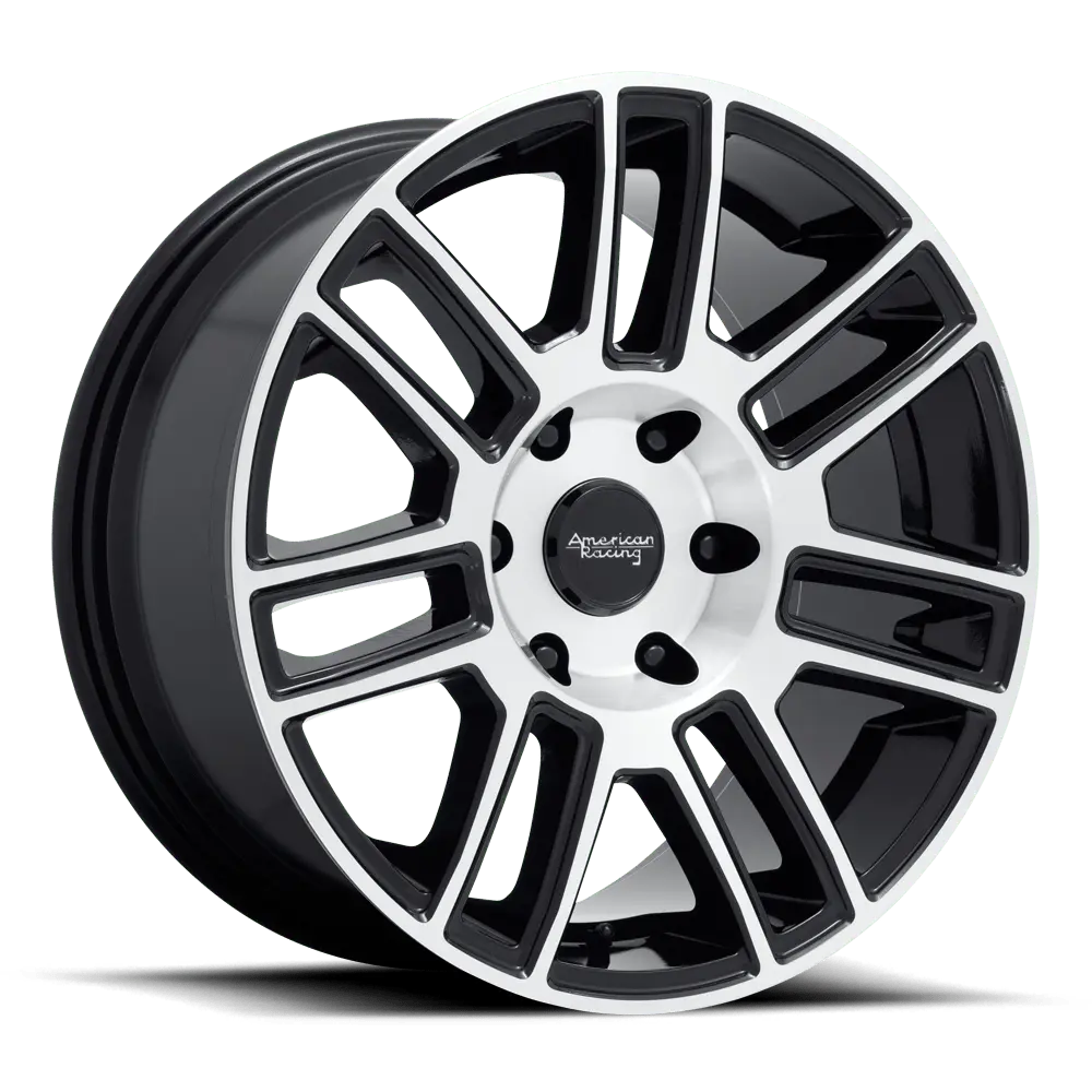 American Racing AR915 22X9 6X135  30mm Gloss Black Machined - main product image