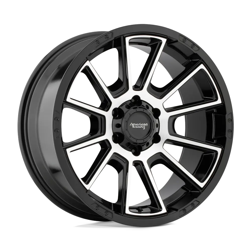 American Racing AR933 Intake 20X9 5X150  18mm Gloss Black Machined - image principale du produit