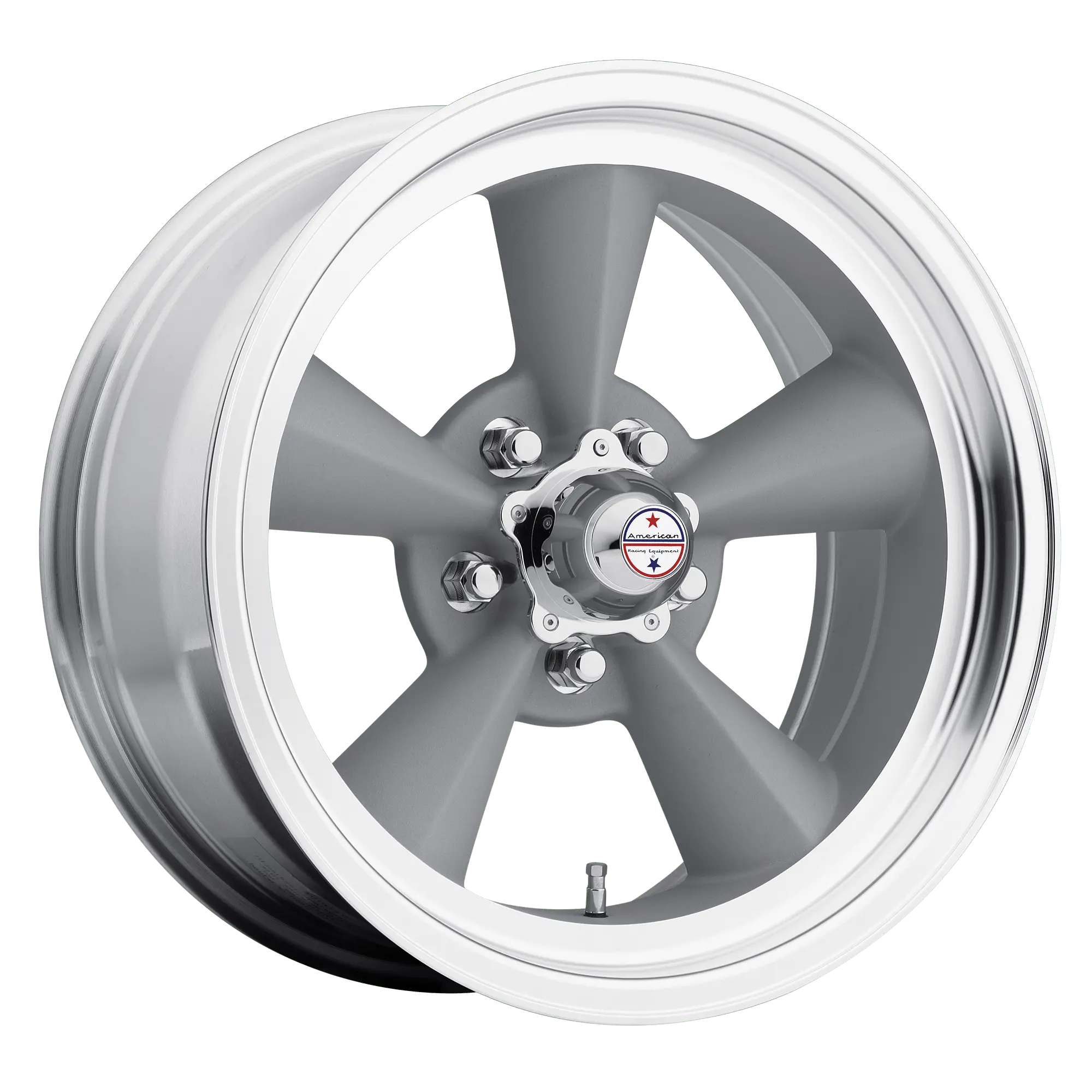 American Racing VN309 TT 15X8.5 5X114.3 -24 mm Vintage Silver Machined Lip - image principale du produit
