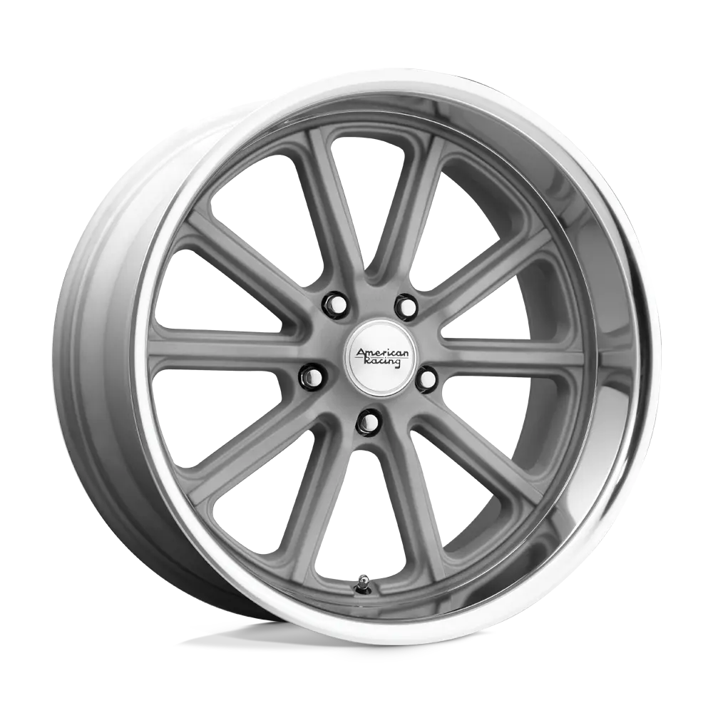 American Racing VN507 Rodder 20X8 5X127 0mm Vintage Silver Diamond Cut Lip - main product image