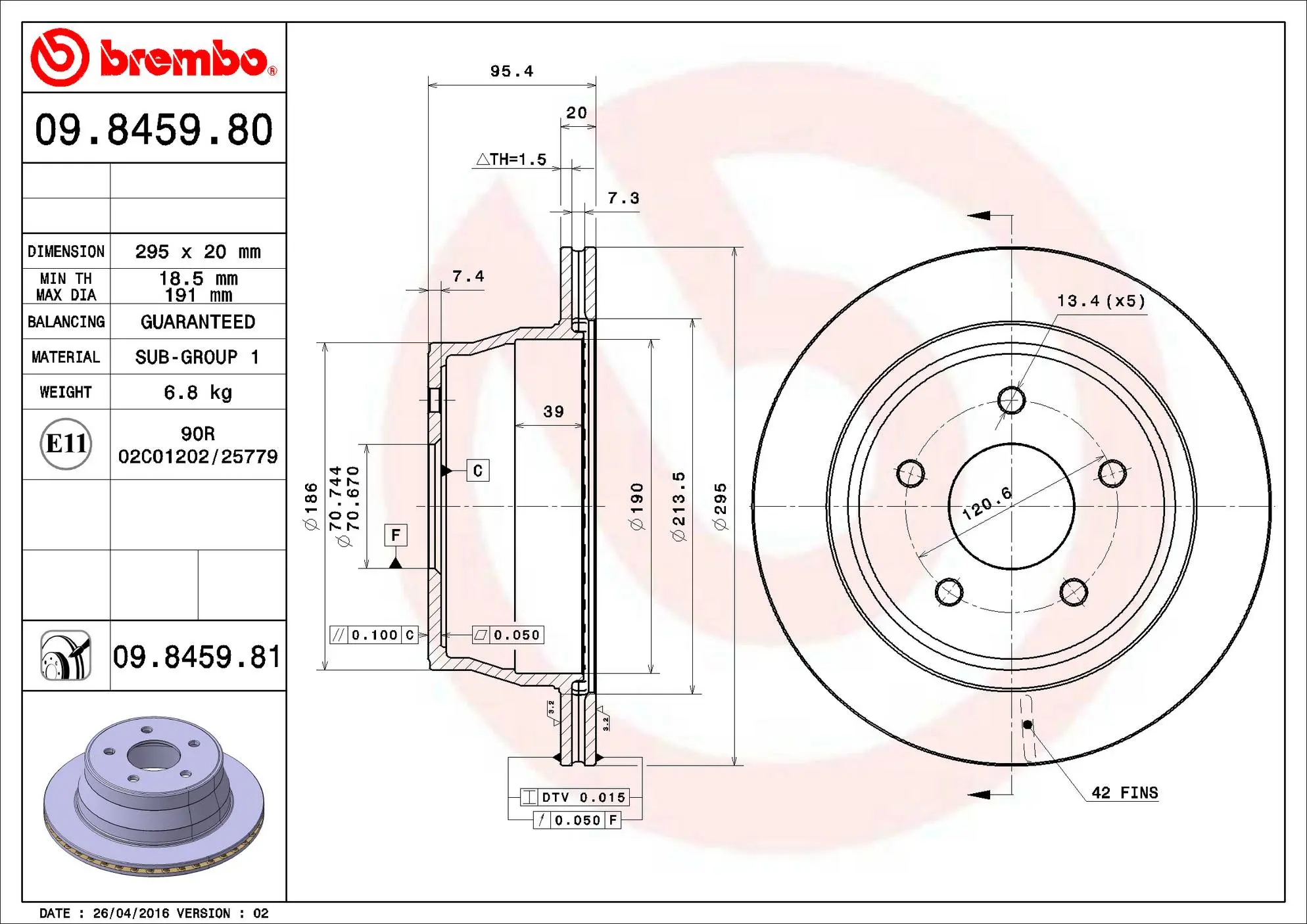 Disc Brake Rotor miniature 3