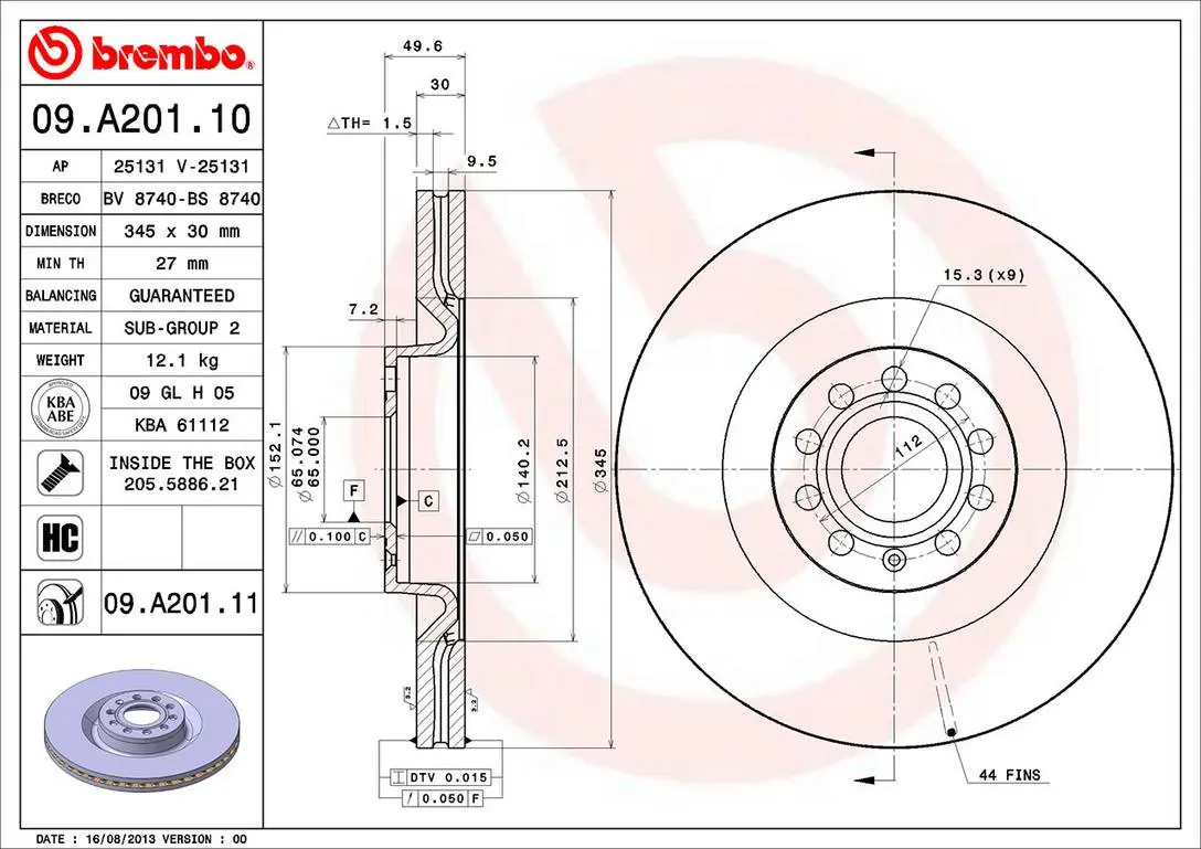 Disc Brake Rotor miniature 3