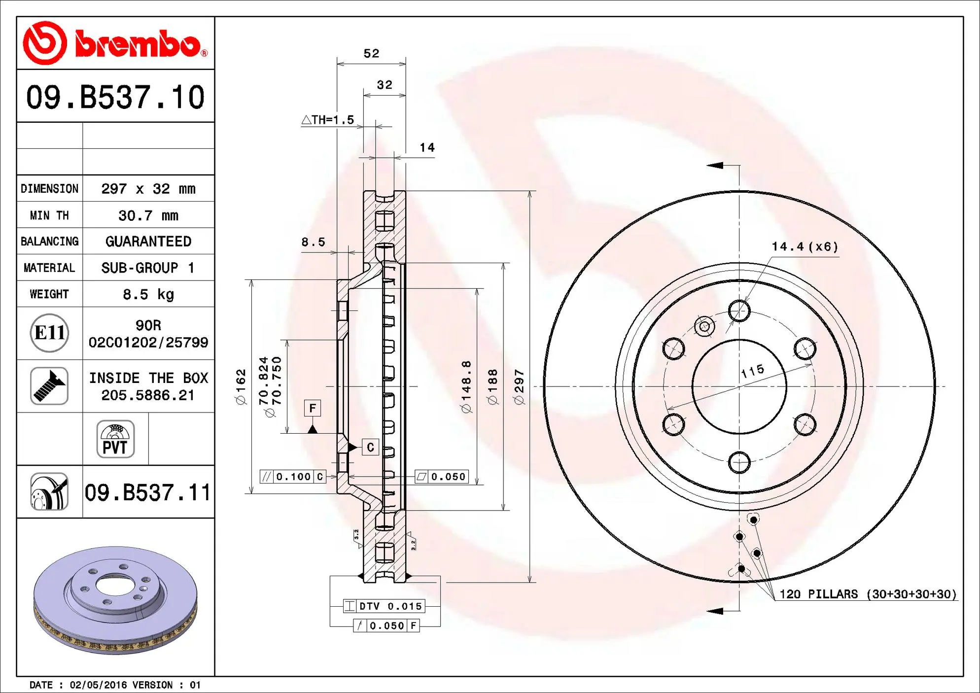 Disc Brake Rotor miniature 3