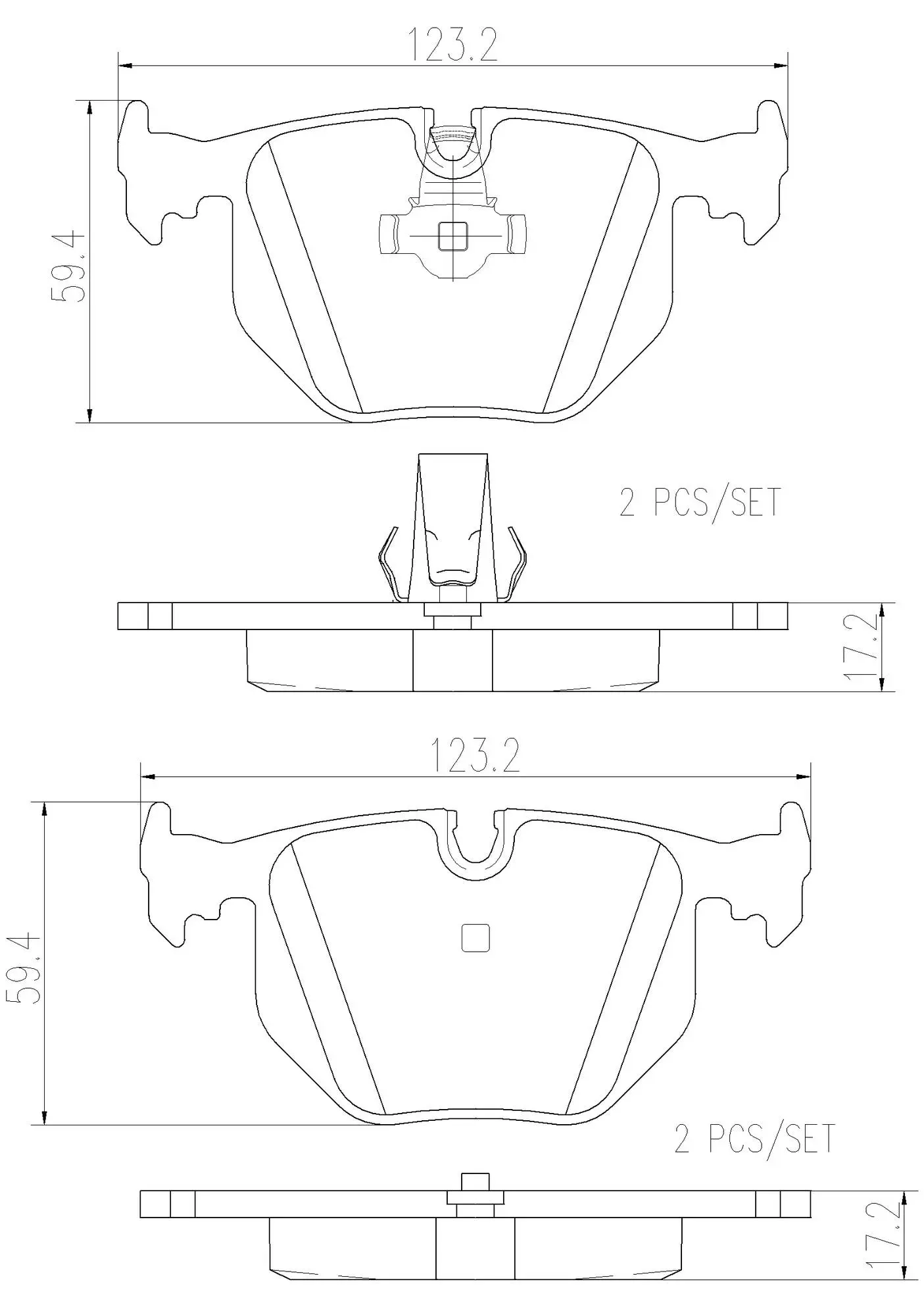 Disc Brake Pad Set miniature 4