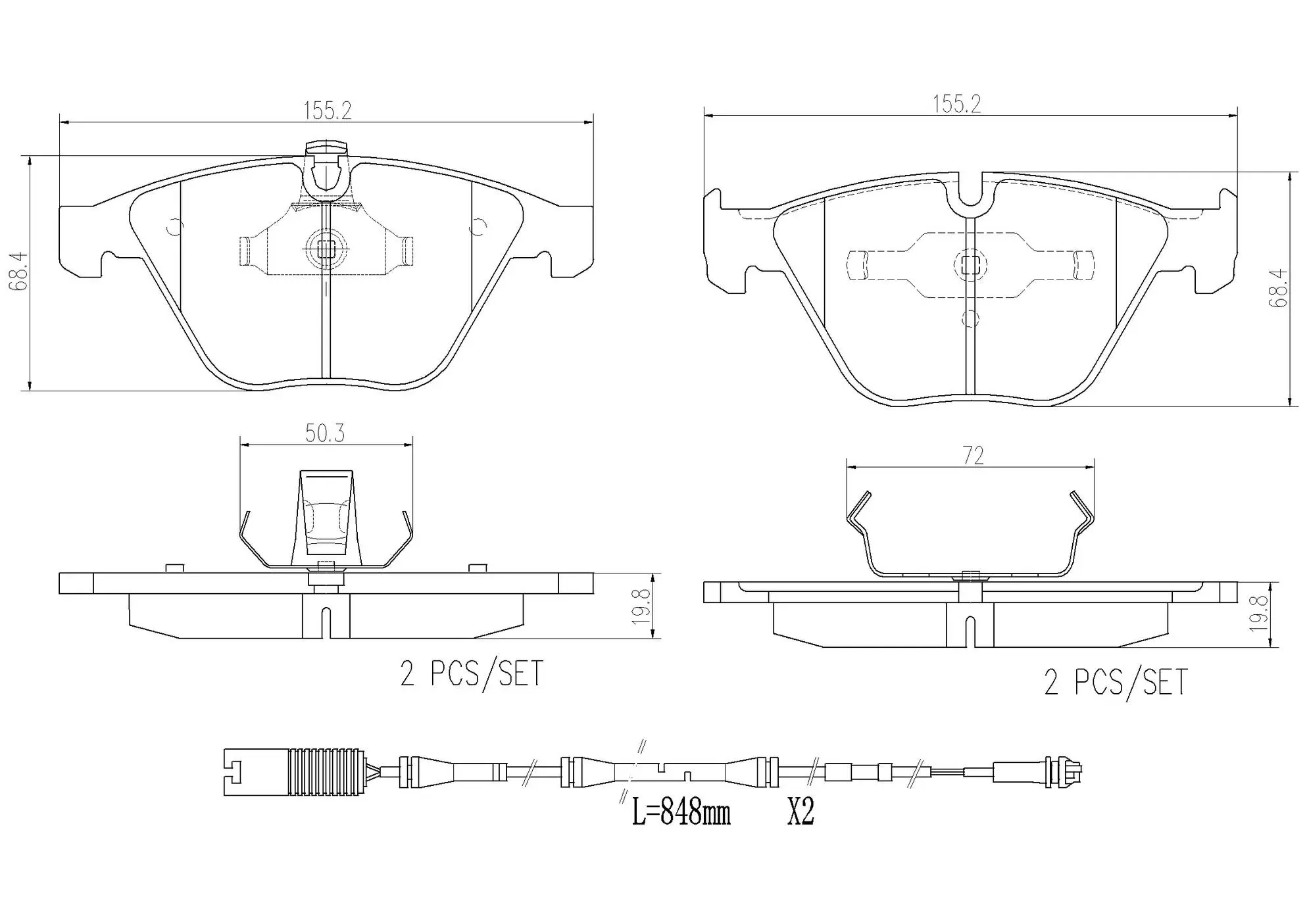 Disc Brake Pad Set miniature 4