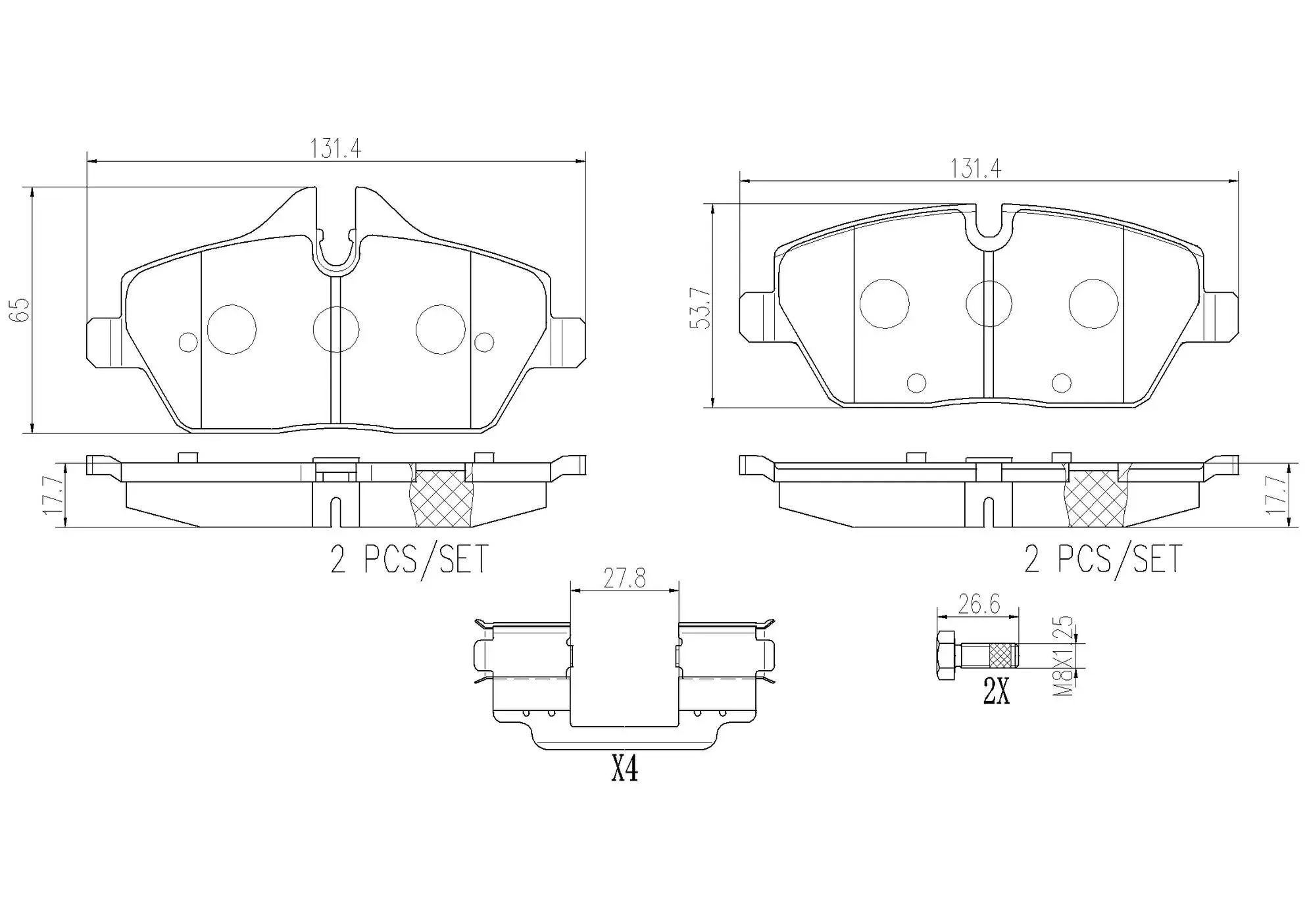 Disc Brake Pad Set miniature 4