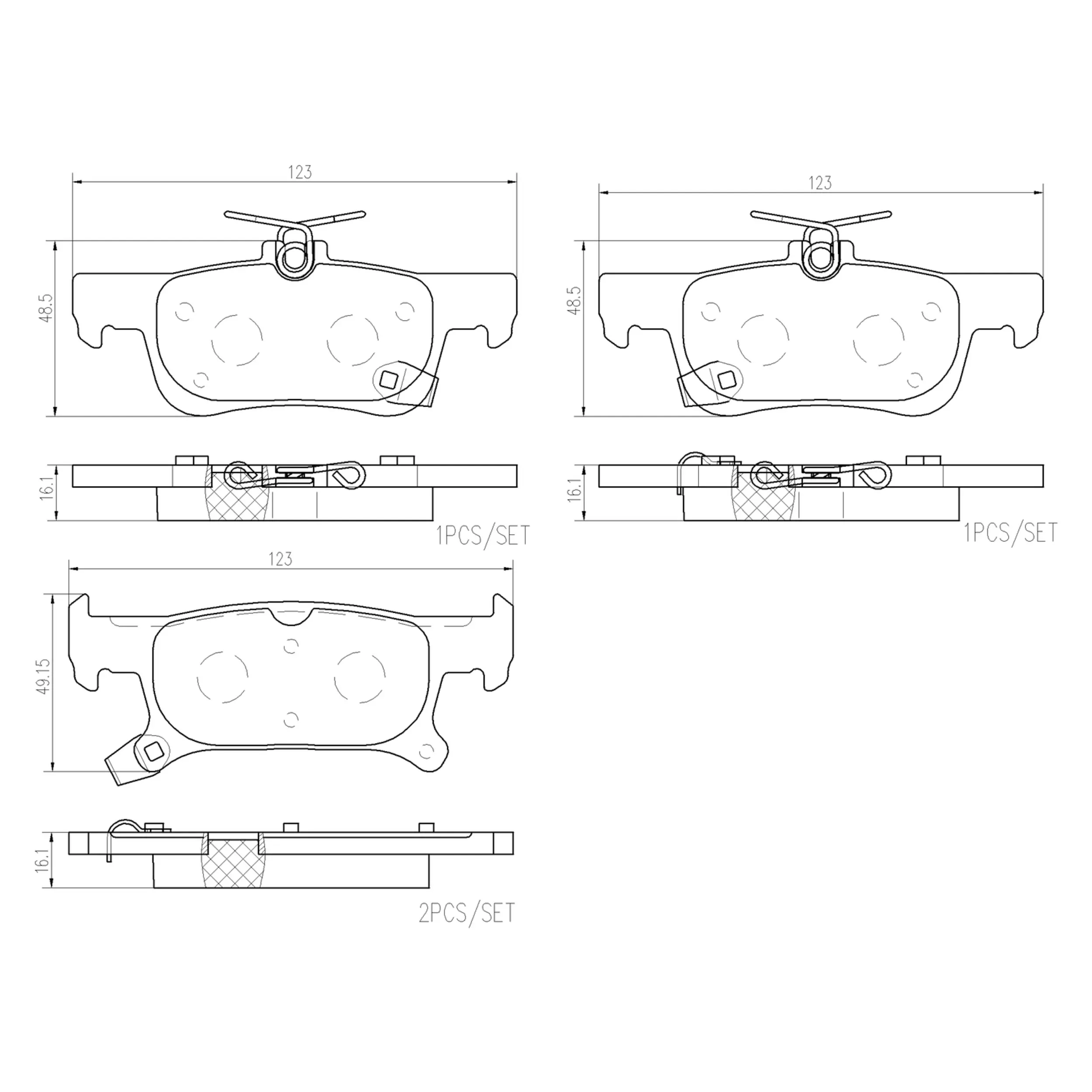 Disc Brake Pad Set - image principale du produit