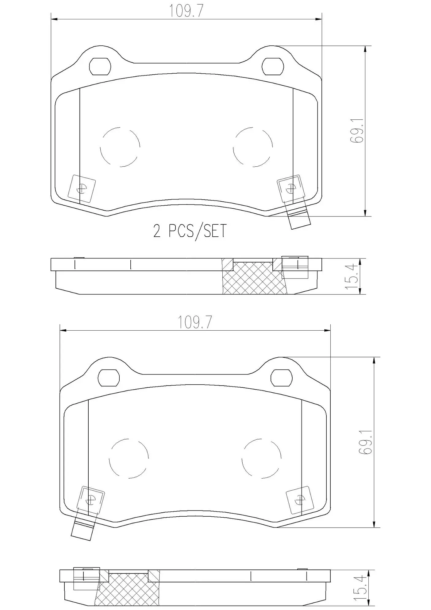 Disc Brake Pad Set miniature 4