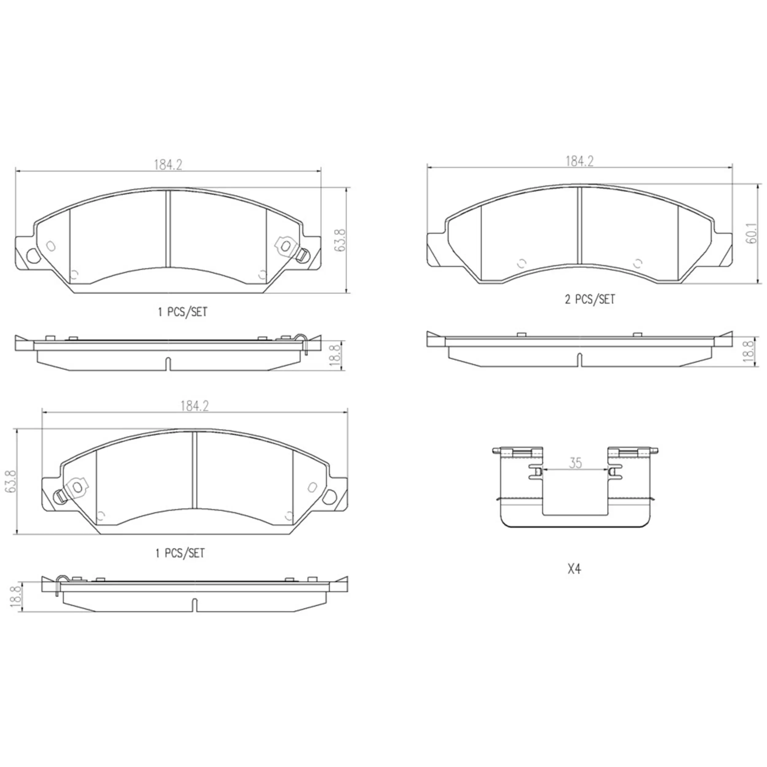 Disc Brake Pad Set miniature 2