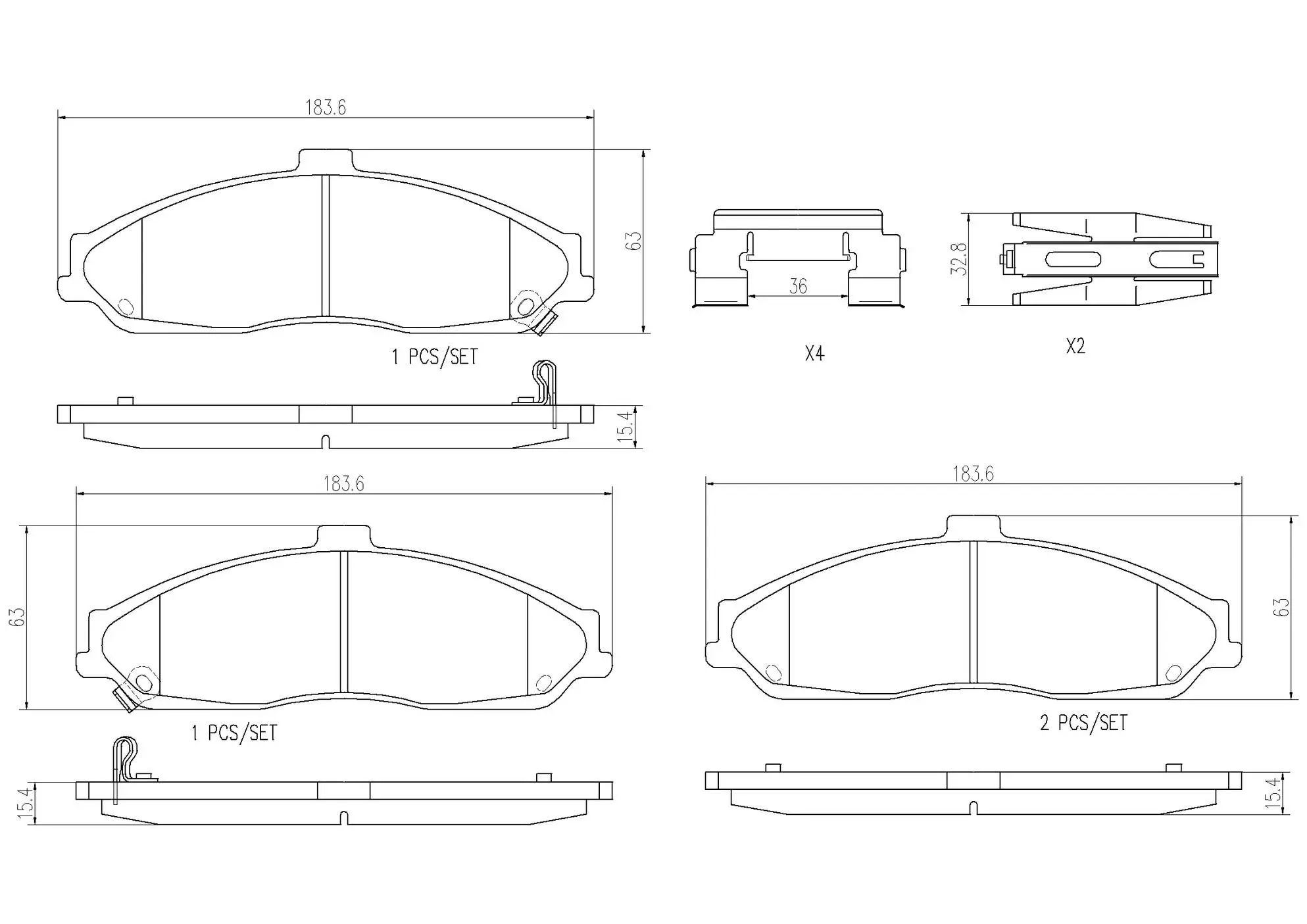 Disc Brake Pad Set miniature 4