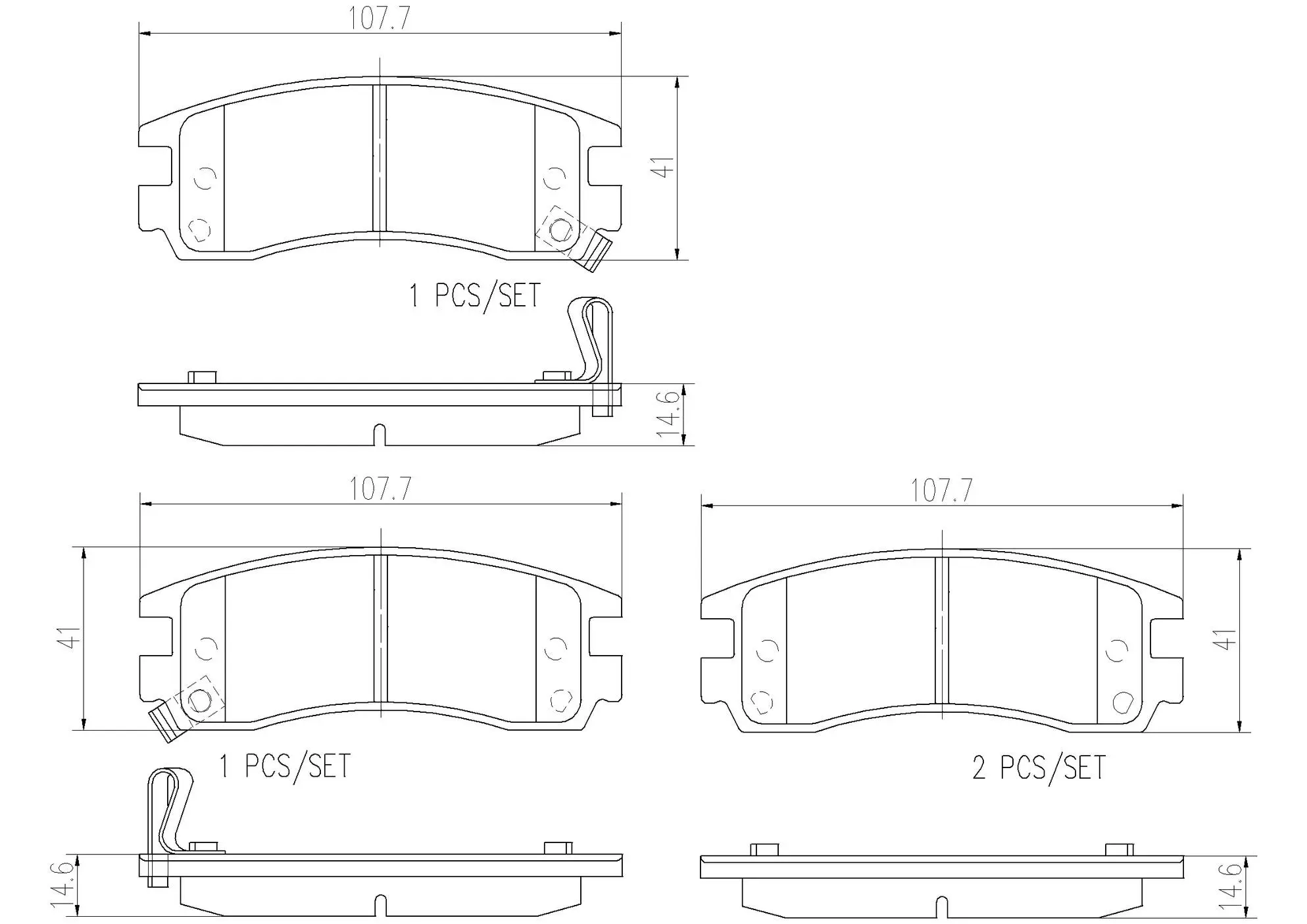 Disc Brake Pad Set miniature 4